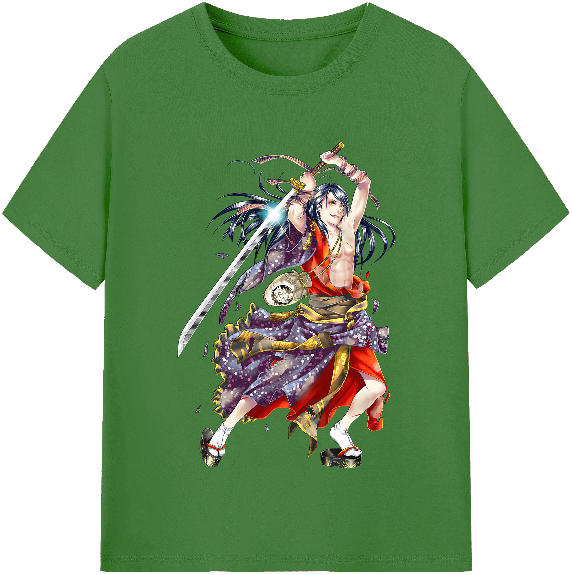 （画像用） 刀剣乱舞 Touken Ranbu レディースカジュアルプリントTシャツ（綿100％）